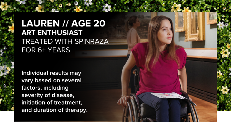 a child with later-onset SMA who is being treated with SPINRAZA