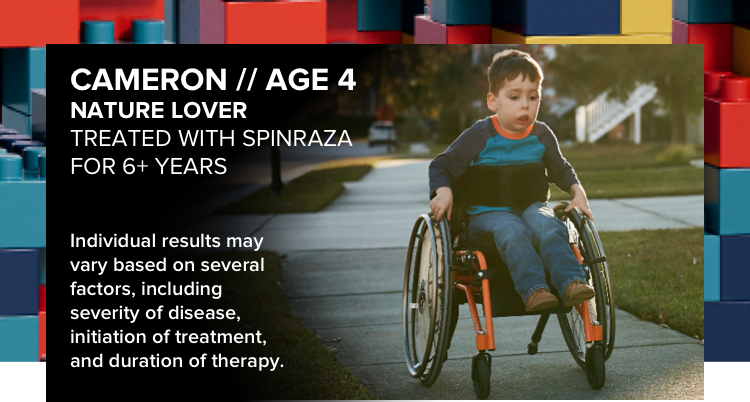 a child with later-onset SMA who is being treated with SPINRAZA