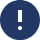 Exclamation point symbol.
